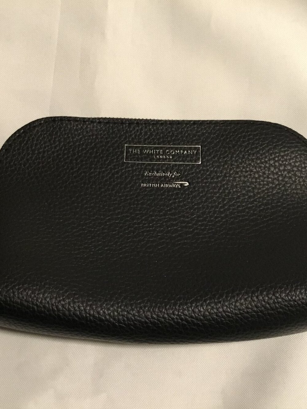 British Airways (BA) First Class Amenity Vanity Kit by The White Company Black
